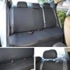 imageBDK PolyPro Car Seat Covers Full Set  Front and Rear Split Bench Protection Includes 4PC Vibrant Metallic Floor Mats Easy to Install Fits Most Auto Truck Van SUVGray