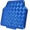 imageBDK PolyPro Car Seat Covers Full Set  Front and Rear Split Bench Protection Includes 4PC Vibrant Metallic Floor Mats ampamp Steering Wheel Cover Easy to Install Fits Most Auto Truck Van SUVBlue