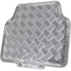 imageBDK PolyPro Car Seat Covers Full Set  Front and Rear Split Bench Protection Includes 4PC Vibrant Metallic Floor Mats ampamp Steering Wheel Cover Easy to Install Fits Most Auto Truck Van SUVGray