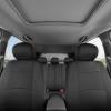 imageBDK PolyPro Car Seat Covers Full Set in Solid Black with Steering Wheel Cover ampamp Seat Belt Pads  Front and Rear Split Bench Car Seat Cover Easy to Install Interior Covers for Auto Truck Van SUV