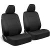 imageBDK PolyPro 2Pack Front Car Seat Covers Set in CharcoalBlack  Front Seat Covers for Cars Trucks Vans SUVs Sedans Easy to Install Front Car Seat Cover Protection Universal Fit Car AccessoriesBlack