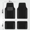 imageBDK CarXS Black Car Seat Covers Full Set with Matching Set of Floor Mats for SUV Car ampamp Truck  Car Seat Covers Front Seats ampamp Bench Seat Cover Car Seat Protector Car Mats Full Set Interior CoversBlack