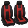 imageBDK CarXS Black Car Seat Covers Full Set with Matching Set of Floor Mats for SUV Car ampamp Truck  Car Seat Covers Front Seats ampamp Bench Seat Cover Car Seat Protector Car Mats Full Set Interior CoversRed