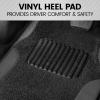 imageBDK PolyPro Red Car Seat Covers Full Set with 4Piece Car Floor Mats  TwoTone Seat Covers for Cars with Carpet Interior Covers for Auto Truck Van SUVBlack  Gray