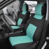 imageBDK PolyPro Red Car Seat Covers Full Set with 4Piece Car Floor Mats  TwoTone Seat Covers for Cars with Carpet Interior Covers for Auto Truck Van SUVBlack  Mint