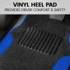 imageBDK PolyPro Red Car Seat Covers Full Set with 4Piece Car Floor Mats  TwoTone Seat Covers for Cars with Carpet Interior Covers for Auto Truck Van SUVBlack  Blue