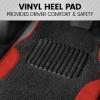 imageBDK PolyPro Red Car Seat Covers Full Set with 4Piece Car Floor Mats  TwoTone Seat Covers for Cars with Carpet Interior Covers for Auto Truck Van SUVBlack  Red