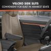 imageBDK carXS Beige Leather Car Seat Covers Front Seats Only 4Piece Faux Leather Includes Front Seat Covers Automotive Seat Covers for Trucks SUVBeige