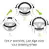 imageBDK Design Comfort Grip Steering Wheel Cover for Car SUV Van and Truck 15 inch Standard Size Pink ButterfliesButterfly Purple