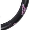 imageBDK Design Comfort Grip Steering Wheel Cover for Car SUV Van and Truck 15 inch Standard Size Pink ButterfliesPink Butterflies
