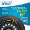 imageBDK Full Set of 415 Inch Replacement Hubcaps for Cars Wheel Cover Hub Cap Easy SnapOn Installation Secure Fit Heat ampamp Impact Resistant Direct Replacement for OEM Factory Wheels  Fits 15quot Rims