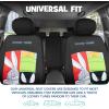 imageLooney Tunes Car Seat Covers  2Piece Front Seat Covers Featuring Bugs Bunny Marvin the Martian Taz ampamp Daffy Duck  Universal Fit for Cars Trucks SUV Seat Covers for Car Cute Cartoon Car Accessories