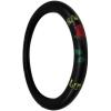imageBDK Design Comfort Grip Steering Wheel Cover for Car SUV Van and Truck 15 inch Standard Size Pink ButterfliesRed Rose