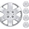 imageBDK Full Set of 415 Inch Replacement Hubcaps for Cars Wheel Cover Hub Cap Easy SnapOn Installation Secure Fit Heat ampamp Impact Resistant Direct Replacement for OEM Factory Wheels  Fits 15quot Rims
