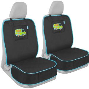imageBDK Scooby Doo Dog Car Seat Covers 2Pack Front Seats  Dog Seat Protectors with Storage Pocket Heavy Duty Oxford Fabric with NonSlip Stitching Interior Covers for Auto Truck Van SUV2Pack Front Seat Cover