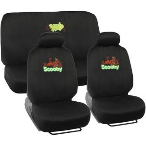 imageBDK Scooby Doo Original Seat Covers for Car ampamp SUV  Full Set 9pc Durable Car Seat Covers with Scooby Doo Logo