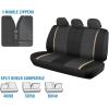 imageBDK Advanced Performance Car Seat Covers  Instant Install Sideless Fronts  Full Interior Set for Auto Beige