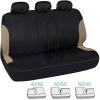imageBDK Beige Car Seat Covers with Matching Carpet Floor Mats for Cars Full Set  Front Universal Seat Covers ampamp Back Bench Seat Cover with Automotive Floor Mats  Car SUV Truck ampamp Van Interior ProtectorBeige