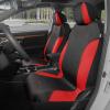 imageBDK Beige Car Seat Covers with Matching Carpet Floor Mats for Cars Full Set  Front Universal Seat Covers ampamp Back Bench Seat Cover with Automotive Floor Mats  Car SUV Truck ampamp Van Interior ProtectorRed