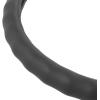 imageBDK Beige Leather Car Steering Wheel Cover Large Size 155 to 16 inch Easy InstallationBlack