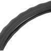 imageBDK Beige Leather Car Steering Wheel Cover Large Size 155 to 16 inch Easy InstallationBlack