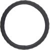 imageBDK Beige Leather Car Steering Wheel Cover Large Size 155 to 16 inch Easy InstallationBlack