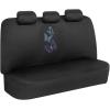 imageBDK Blue Butterflies Car Seat Covers for Women Full Set with Steering Wheel Cover and Seat Belt Pads  Front and Rear Covers with Matching Embroidered Accessories Fits Most Car Truck Van SUV