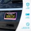 imageBDK Heavy Duty RustProof StainlessSteel Metal Neo Mirror Polish License Plate Frame Universal Size for Car Truck SUV Pack of 21 Piece