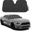 imageBDK PolyPro Mint Car Seat Covers for Women Gift Set Bundle  Seat Covers for Cars with Carpet Floor Mats Fur Steering Wheel Cover and Bling Windshield SunshadeMint