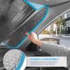 imageBDK Purple Sunset Beach Front Windshield Sunshade Accordion Folding Style Auto Shade for Car Truck SUV Van Blocks UV Rays Sun Visor Protector Easy Setup Keeps Your Vehicle Cool  58 x 27 inchesPalm Tree Tropical Island