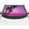 imageBDK Purple Sunset Beach Front Windshield Sunshade Accordion Folding Style Auto Shade for Car Truck SUV Van Blocks UV Rays Sun Visor Protector Easy Setup Keeps Your Vehicle Cool  58 x 27 inchesPurple Sunset Beach