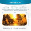 imageBDK Purple Sunset Beach Front Windshield Sunshade Accordion Folding Style Auto Shade for Car Truck SUV Van Blocks UV Rays Sun Visor Protector Easy Setup Keeps Your Vehicle Cool  58 x 27 inchesGolden Sunset Palm
