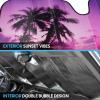 imageBDK Purple Sunset Beach Front Windshield Sunshade Accordion Folding Style Auto Shade for Car Truck SUV Van Blocks UV Rays Sun Visor Protector Easy Setup Keeps Your Vehicle Cool  58 x 27 inchesPurple Sunset Beach