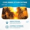 imageBDK Purple Sunset Beach Front Windshield Sunshade Accordion Folding Style Auto Shade for Car Truck SUV Van Blocks UV Rays Sun Visor Protector Easy Setup Keeps Your Vehicle Cool  58 x 27 inchesGolden Sunset Palm