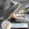 imageBDK Purple Sunset Beach Front Windshield Sunshade Accordion Folding Style Auto Shade for Car Truck SUV Van Blocks UV Rays Sun Visor Protector Easy Setup Keeps Your Vehicle Cool  58 x 27 inchesGolden Sunset Palm