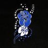 imageBDK Purple White Butterfly Design Carpet Car Floor Mats for Auto Van Truck SUV4 Pieces Front ampamp Rear Full Set with Rubber BackingUniversal Fit MT509PPHawaiian Flower Blue