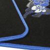 imageBDK Purple White Butterfly Design Carpet Car Floor Mats for Auto Van Truck SUV4 Pieces Front ampamp Rear Full Set with Rubber BackingUniversal Fit MT509PPHawaiian Flower Blue