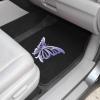 imageBDK Purple White Butterfly Design Carpet Car Floor Mats for Auto Van Truck SUV4 Pieces Front ampamp Rear Full Set with Rubber BackingUniversal Fit MT509PPPurple White Butterfly
