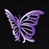 imageBDK Purple White Butterfly Design Carpet Car Floor Mats for Auto Van Truck SUV4 Pieces Front ampamp Rear Full Set with Rubber BackingUniversal Fit MT509PPPurple White Butterfly