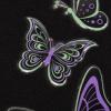 imageBDK Purple White Butterfly Design Carpet Car Floor Mats for Auto Van Truck SUV4 Pieces Front ampamp Rear Full Set with Rubber BackingUniversal Fit MT509PPNeon Butterflies Mats