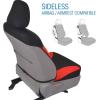 imageBDK Warner Bros DC Comics Wonder Woman Car Accessories Seat Covers  Front Car Seat Cover Includes Removable Head Cover ampamp Matching Seat Belt Pads Side Airbag Compatible Universal Fit Red ampamp Black