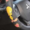 imageBDK Warner Brothers Tweety Bird Steering Wheel Cover for Car SUV Van Truck Comfort Grip Licensed Design Auto Accessories Fit 145quot to 155quot