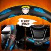 imageNaruto Shippuden Car Steering Wheel Cover 15 Inch Anime Steering Wheel Cover Cushioned Soft Comfortable Cover Anime Car Accessories for Men Women Kumogakure