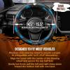 imageNaruto Shippuden Car Steering Wheel Cover 15 Inch Anime Steering Wheel Cover Cushioned Soft Comfortable Cover Anime Car Accessories for Men Women Kumogakure