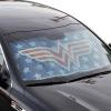 imageWonder Woman Red Logo DC Comics Official Licensed Front Windshield Sun ShadeAccordion Folding Auto Sunshade for Car Truck SUVBlocks UV Rays Sun Visor ProtectorKeep Your Vehicle Cool 58 x 27 Inch