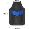 imageBDK AutoSport Charcoal Car Seat Covers Full Set with Matching Set of Heavy Duty Rubber Car Floor Mats All Weather  Interior Front ampamp Rear Car Seat Protector ampamp Floor Mats for Car SUV Trucks ampamp AutosModern Blue