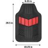 imageBDK AutoSport Charcoal Car Seat Covers Full Set with Matching Set of Heavy Duty Rubber Car Floor Mats All Weather  Interior Front ampamp Rear Car Seat Protector ampamp Floor Mats for Car SUV Trucks ampamp AutosSporty Red