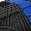 imageBDK AutoSport Charcoal Car Seat Covers Full Set with Matching Set of Heavy Duty Rubber Car Floor Mats All Weather  Interior Front ampamp Rear Car Seat Protector ampamp Floor Mats for Car SUV Trucks ampamp AutosModern Blue
