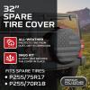 imageBDK Black ampamp Gray American USA Flag Spare Tire Cover for 15 16 17 Rims  Custom Fit Jeep Wrangler SUVs Campers RV Trailer Travel Storage All Weather Exterior Car Accessories Wheel Covers  32quot Diameter