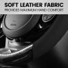 imageBDK BurlwoodLux Wood Grain and PU Leather Beige Steering Wheel Cover  Sport Grip for Car Auto SUV TrucksBlack
